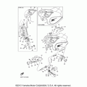 Схема вузла: Топливний бак Yamaha XVS650 V-Star Classic