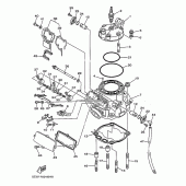 Схема вузла: Головка циліндра Yamaha YZ250 YZ250