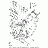 Схема узла: Рама Yamaha WR250 WR250Z