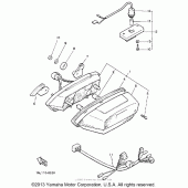 Схема узла: Задний фонарь (Стоп-сигнал) Yamaha XVZ1300 Venture Royale