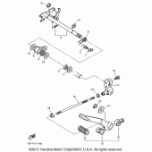 Схема узла: Вал переключения Yamaha XV535 Virago