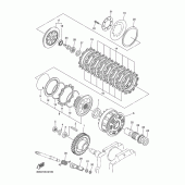 Схема вузла: Зчеплення Yamaha XVS1300 Midnight Star