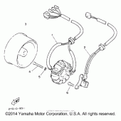 Схема узла: Генератор Yamaha TW200 TRAILWAY