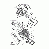 Схема вузла: Головка циліндра Yamaha TDM900