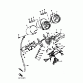 Схема вузла: Панель приладів Yamaha XV750 Virago