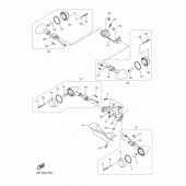 Схема вузла: Поворотники Yamaha XVS950 Midnight Star