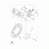Схема вузла: Переднє гальмо Yamaha WR250 WR250R