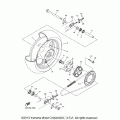 Схема узла: Заднее колесо Yamaha FZ6 FZ6R