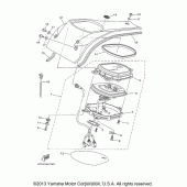 Схема вузла: Панель приладів Yamaha XV1900 Stratoliner S