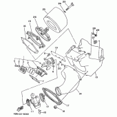 Схема узла: Впускная система Yamaha YZ250 YZ250