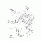Схема вузла: Бічна кришка Yamaha YZF-R25