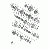 Схема вузла: Трансмісія Yamaha YZF-R6/YZF600 R6