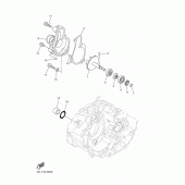 Схема вузла: Водяний насос Yamaha YZ450F YZ450F