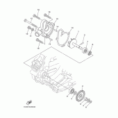 Схема вузла: Водяний насос Yamaha YZ125