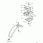 Схема вузла: Pare boue Yamaha XT125