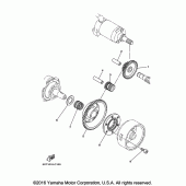 Схема вузла: Привід стартера Yamaha XT250 XT250