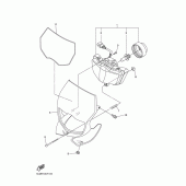 Схема узла: Фара Yamaha WR250 WR250F