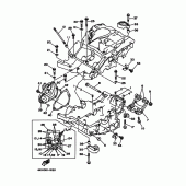 Схема вузла: Картер двигуна Yamaha TRX850