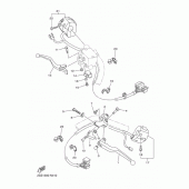 Схема узла: Пульт управления рулевой и Рычаг Yamaha XVS1300 XVS1300 Custom