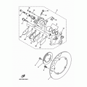 Схема вузла: Задній гальмівний супорт Yamaha MT09/MTN850 MT-09 Tracer