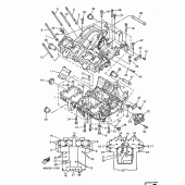 Схема узла: Картер двигателя Yamaha XJ900 Diversion