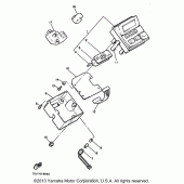 Схема узла: Control unit Yamaha XVZ1300 Venture Royale