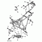 Схема вузла: Рама Yamaha TW200