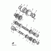 Схема вузла: Трансмісія Yamaha XJ900 Diversion