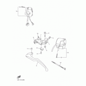 Схема вузла: Пульт керування рульовим та важелем Yamaha YZF-R6/ YZF600 R6