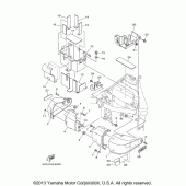 Схема узла: Боковая крышка Yamaha XV1700 Road Star Midnight