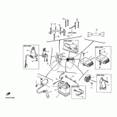 Схема узла: Электрооборудование 1 Yamaha SRX400