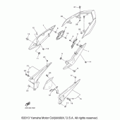 Схема вузла: Бічна кришка Yamaha FZ6 FZ6R