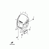 Схема вузла: Облицювальні елементи 1 Yamaha XT225 XT225