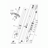 Схема узла: Передняя вилка Yamaha XT660