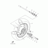 Схема вузла: Заднє колесо Yamaha XP500 T-MAX
