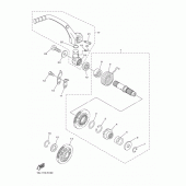 Схема вузла: Привід стартера Yamaha YZ450F YZ450F