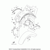 Схема узла: Крыло Yamaha XV1700 Road Star S