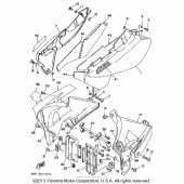 Схема узла: Боковая крышка (2) Yamaha WR200R