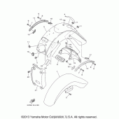 Схема узла: Крыло Yamaha XV1700 Road Star S