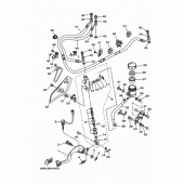 Схема узла: Задний тормозной цилиндр Yamaha XTZ1200 Super Tenere ES