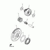 Схема узла: Привод стартера Yamaha WR450F