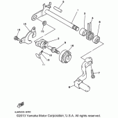 Схема узла: Вал переключения Yamaha WR250 WR250Z