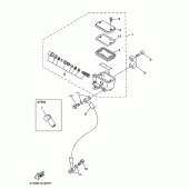 Схема вузла: Передній гальмівний циліндр Yamaha XVS400 Drag Star