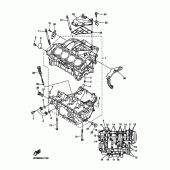 Схема вузла: Картер двигуна Yamaha YZF-R6/YZF600 R6 RaceBase