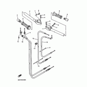 Схема вузла: Кермо та тросики Yamaha YZF-R6/ YZF600 R6