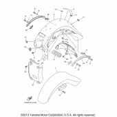 Схема узла: Крыло Yamaha XV1700 Road Star S