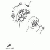 Схема узла: Генератор Yamaha YZ125