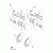 Схема вузла: Передній гальм Yamaha XVS1300 V-Star Classic
