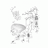 Схема вузла: Бак паливний 2 Yamaha XV1900 Star Venture