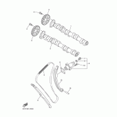 Схема вузла: Распредвал и Цепь ГРМ Yamaha FZ6 FZ6-SA2 (Naked, ABS)